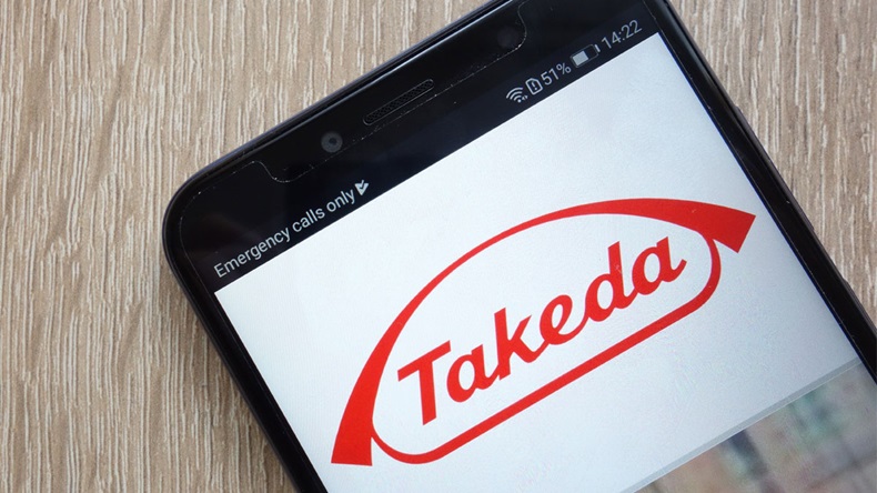 KONSKIE, POLAND - JULY 21, 2018: Takeda Pharmaceutical company website displayed on a modern smartphone