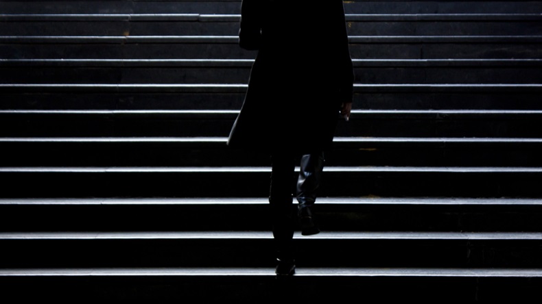 Woman Ascending Stairs