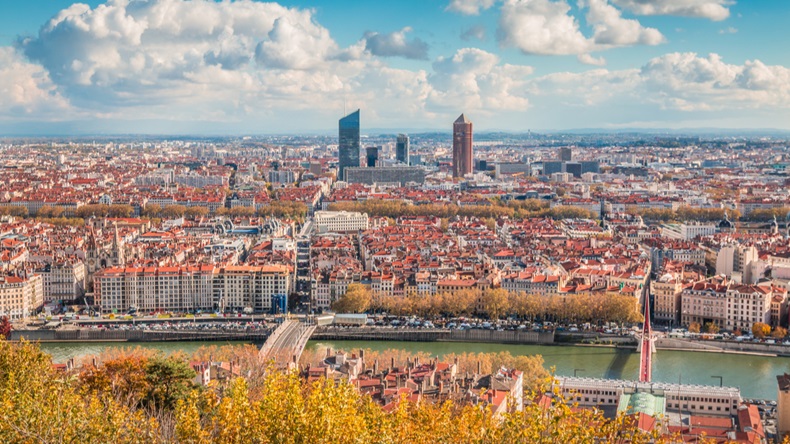 city view of Lyon France