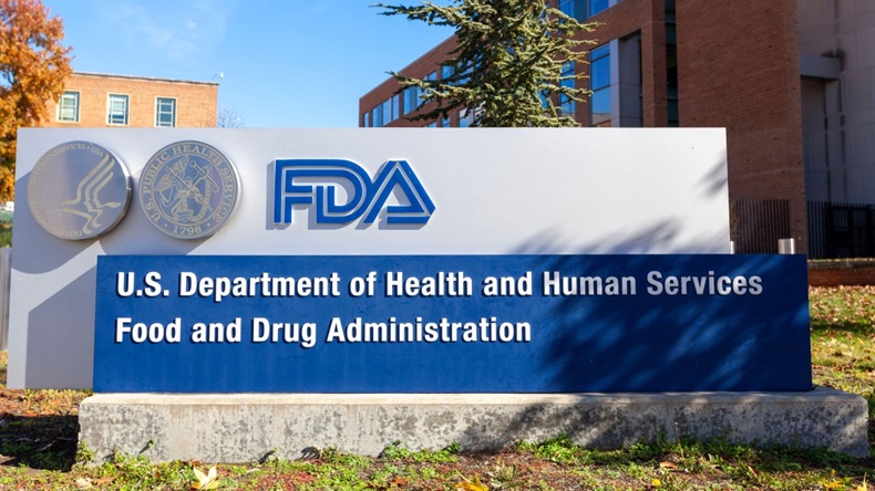 Exterior view of the headquarters of US Food and Drug Administration (FDA).