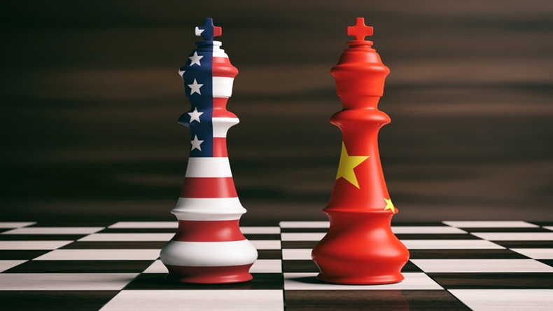 Tension between the U.S. and china