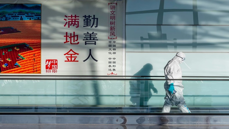 China airport empty during COVID Zero policy era