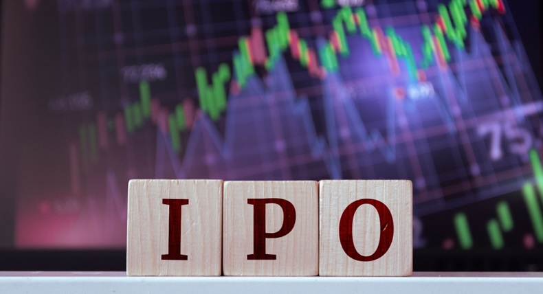 IPO - acronym from wooden blocks with letters, Initial Public Offering IPO concept