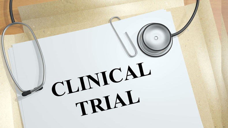 Render illustration of Clinical Trial title on medical documents